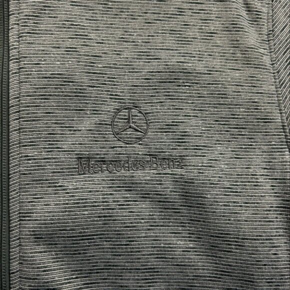 Mercedes Benz Jacket Adults Small Gray Full Zip Fleece Port Authority Mens - Picture 8 of 10